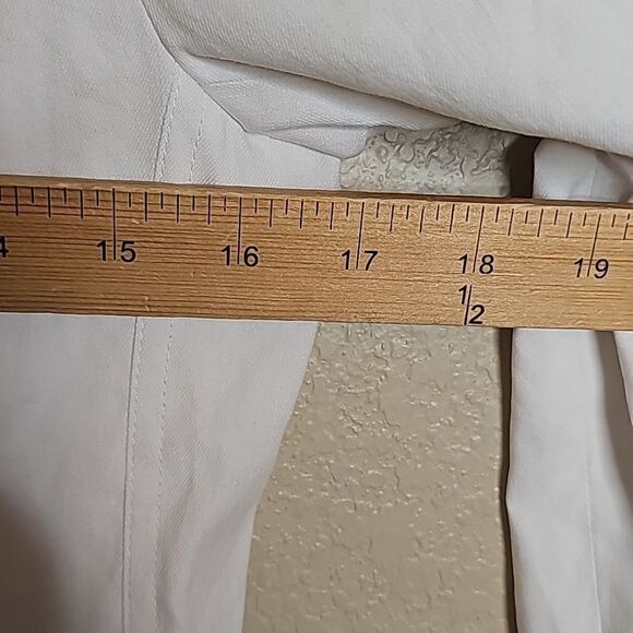 Rebecca Minkoff White Moto Jacket assymetric zip linen blend small - Picture 9 of 9